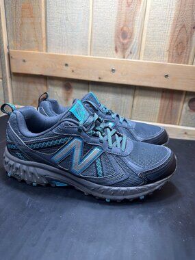 New Balance Womens 9 Grey Teal 410v5 Trail Running Shoes All Terrain